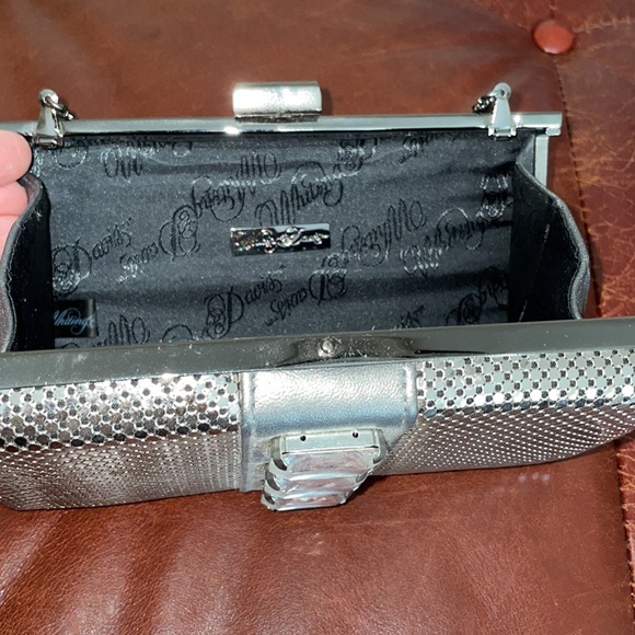 Vintage Silver Mesh Whiting & Davis Handbag Clutch EUC - Picture 6 of 7